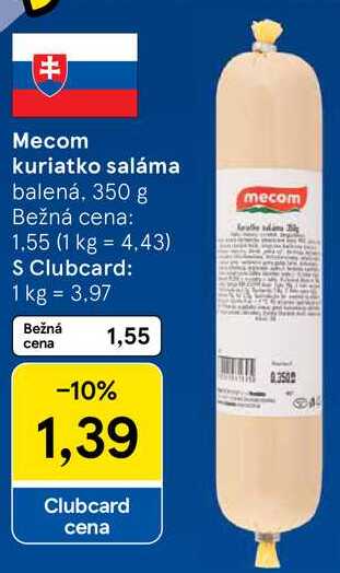 Mecom kuriatko saláma, 350 g