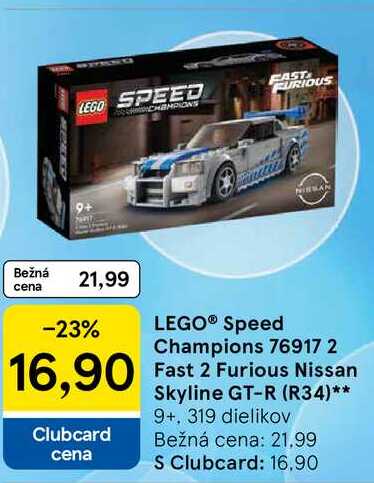 LEGO® Speed Champions 76917 2 Fast 2 Furious Nissan Skyline GT-R (R34)