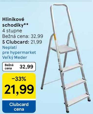 Hliníkové schodíky