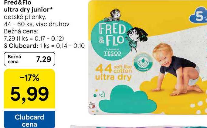 Fred & Flo ultra dry junior, 44 - 60 ks