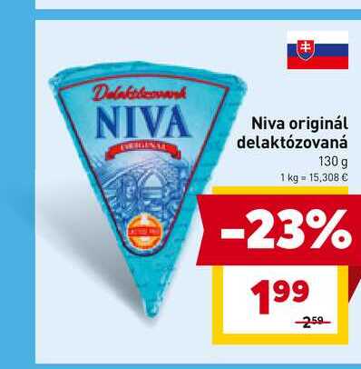 Niva originál delaktózovaná 130 g 