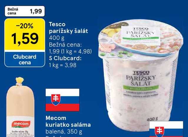 Tesco parížsky šalát, 400 g 