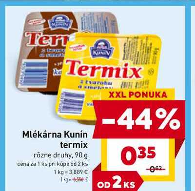 Kunín termix smeta rôzne druhy, 90 g 