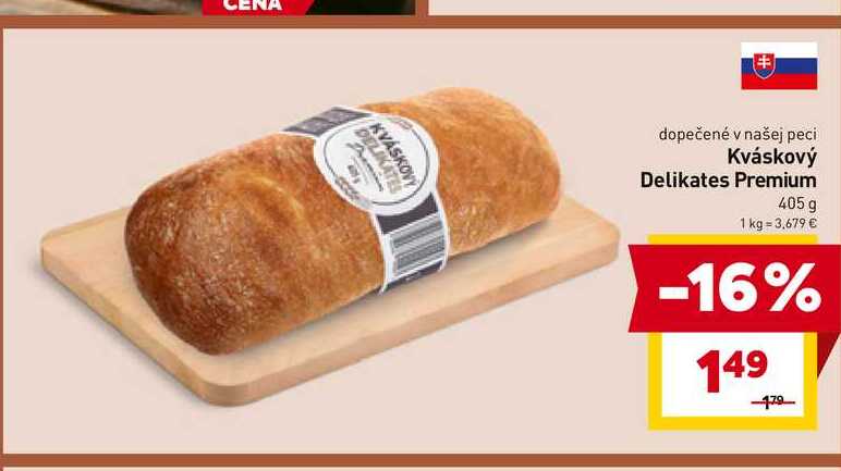 Kváskový Delikates Premium 405 g 
