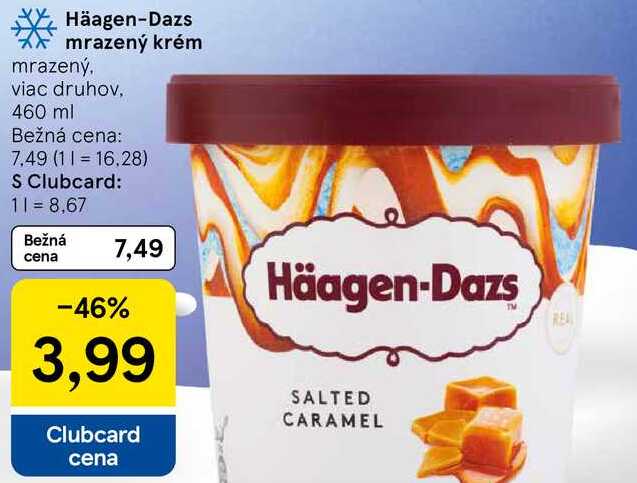 Häagen-Dazs mrazený krém, 460 ml 