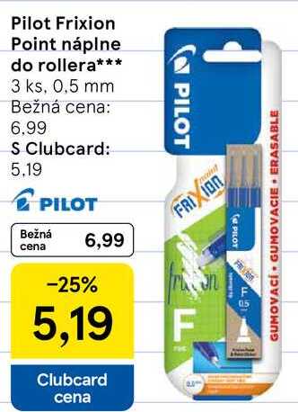 Pilot Frixion Point náplne do rollera, 3 ks