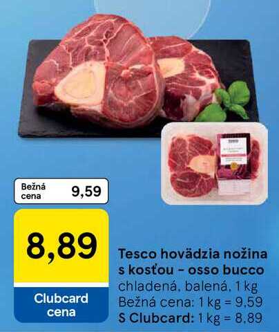 Tesco hovädzia nožina s kosťou - osso bucco, 1 kg