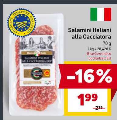 Salamini Italiani alla Cacciatora 70 g 