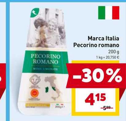 Marca Italia Pecorino romano 200 g 