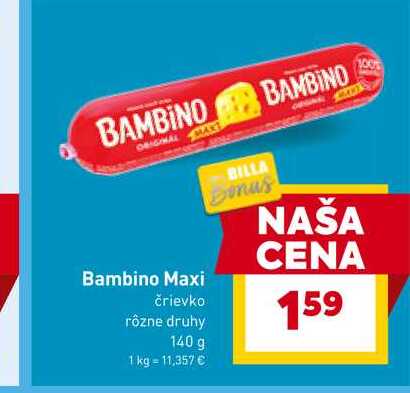 Bambino Maxi črievko rôzne druhy 140 g 