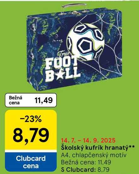 Školský kufrík hranatý