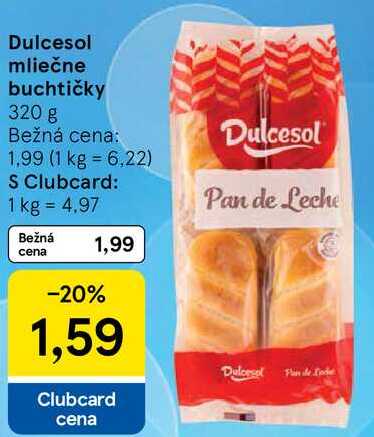 Dulcesol mliečne buchtičky, 320 g 