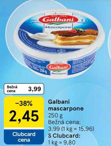 Galbani mascarpone, 250 g