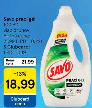Savo prací gél, 100 PD