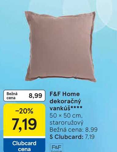 F&F Home dekoračný vankúš