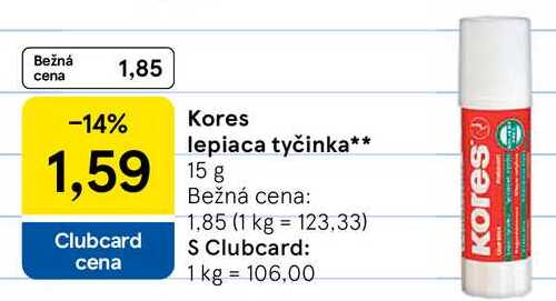 Kores lepiaca tyčinka