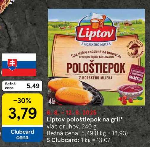 Liptov pološtiepok na gril, 240 g