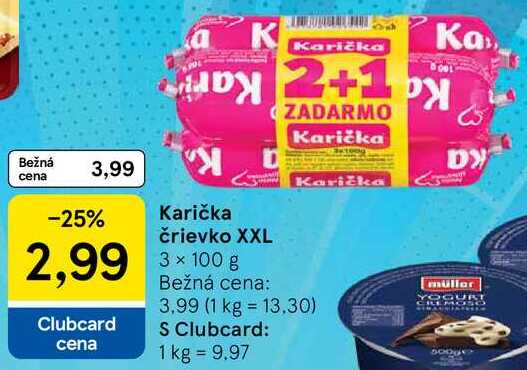 Karička črievko XXL, 3x 100 g