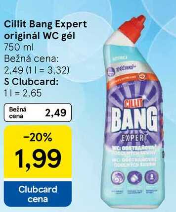 Cillit Bang Expert originál WC gél, 750 ml 