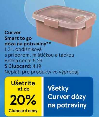 Curver Smart to go dóza na potraviny