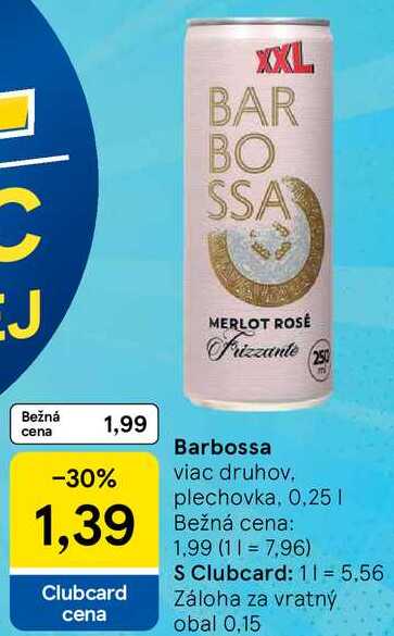 Barbossa, 0,25 l