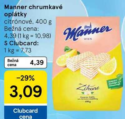 Manner chrumkavé oplátky, 400 g 