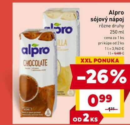 Alpro sójový nápoj rôzne druhy 250 ml