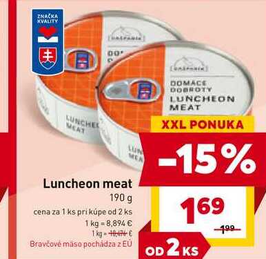 Luncheon meat 190 g 