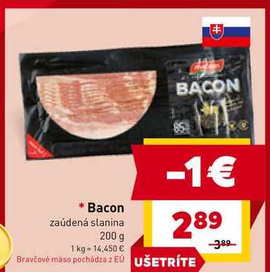 Bacon zaúdená slanina 200 g 