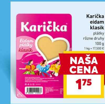 Karička Eidam platky 100 g 