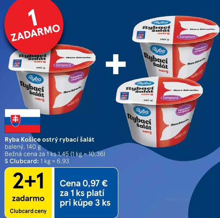 Ryba Košice ostrý rybací šalát, 140 g