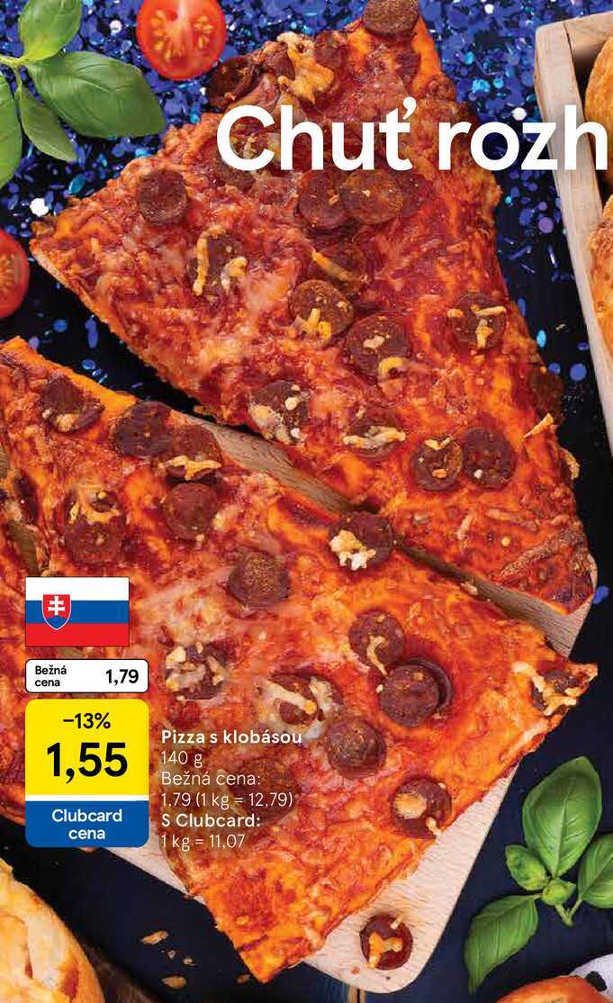 Pizza s klobásou, 140 g