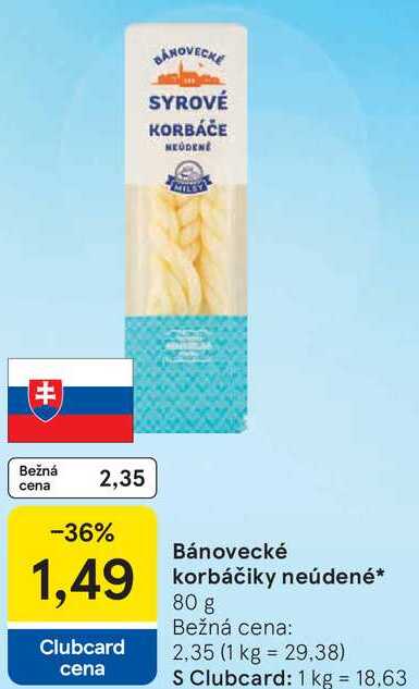 Bánovecké korbáčiky neúdené, 80 g