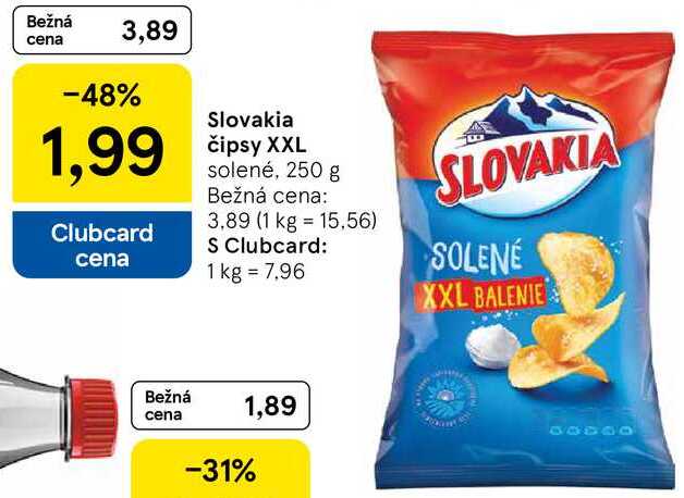 Slovakia čipsy XXL, 250 g