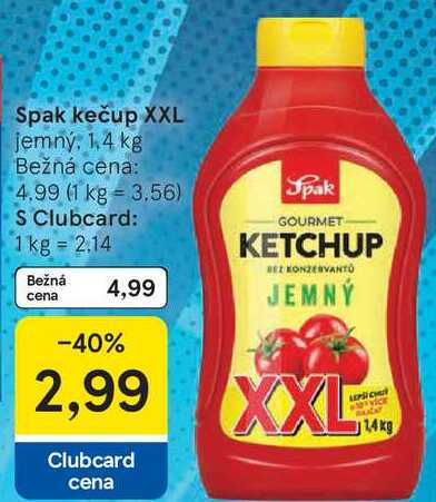 Spak kečup XXL, 1,4 kg 