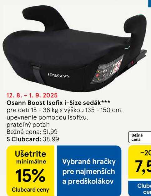 Osann Boost Isofix i-Size sedák