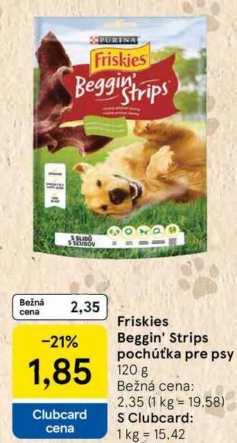 Friskies Beggin' Strips pochúťka pre psy, 120 g