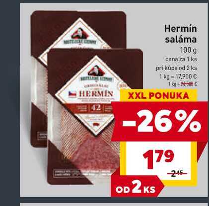 Hermín saláma 100 g 