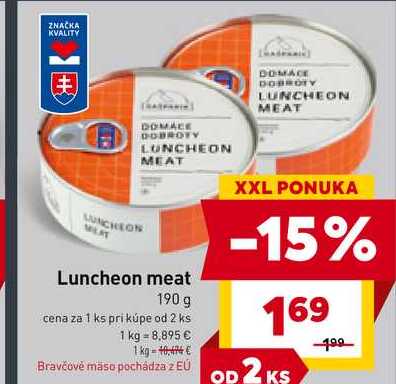 Luncheon meat 190 g 