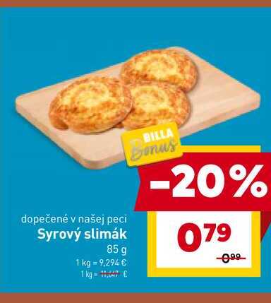 Syrový slimák 85 g 
