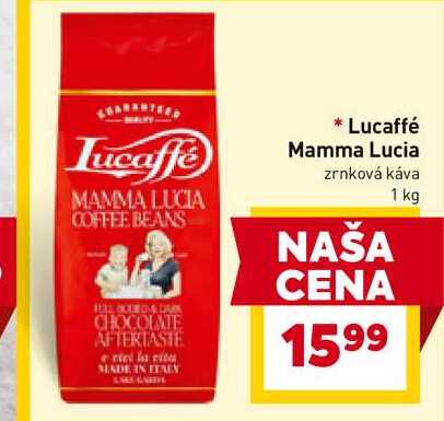 Lucaffé Mamma Lucia zrnková káva 1 kg 
