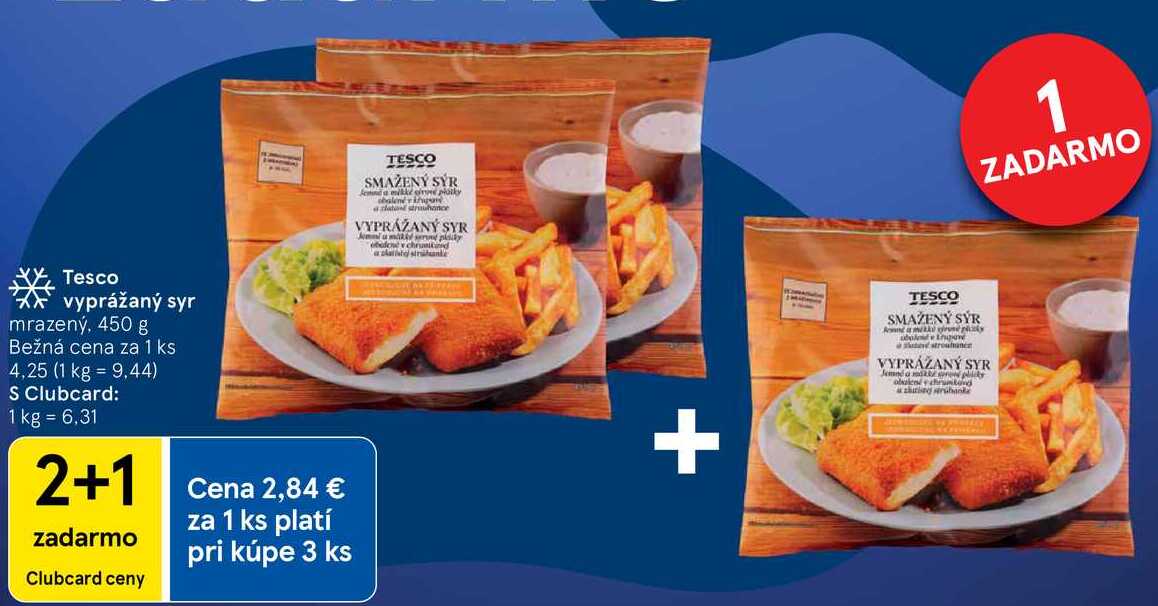 Tesco vyprážaný syr, 450 g 