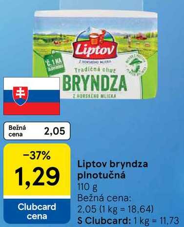  Liptov bryndza plnotučná, 110 g