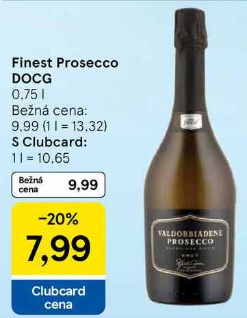 Finest Prosecco DOCG, 0,75 l