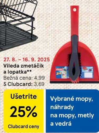 Vileda zmetáčik a lopatka