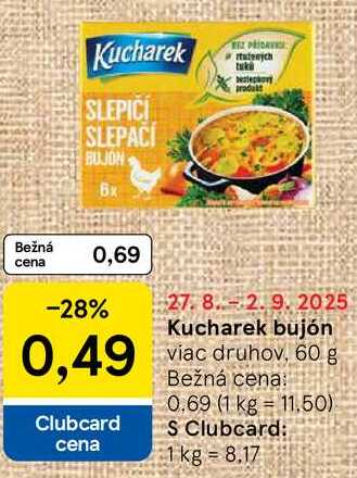 Kucharek bujón, 60 g