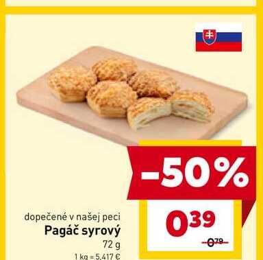 Pagáč syrový 72 g 