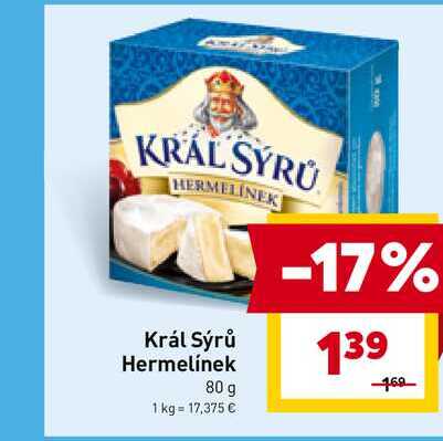 Král Sýrů Hermelínek 80 g
