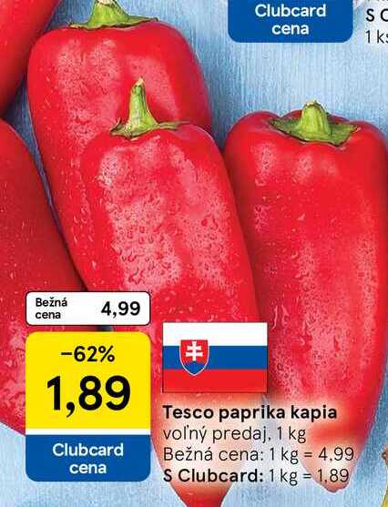 paprika kapia voľný predaj, 1 kg
