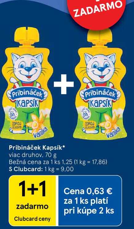 Pribináček Kapsíkmviac druhov 70 g 